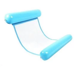 Eau Hamac Gonflable, Inclinable Flottant Lit Canapé, Lit Gonflable Pour Piscine Bouée Multi Usage Pliable Flottantes Hamac Portable Flotteur Ultraléger Pour Plage-Bleu Clair