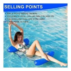 Eau Hamac Gonflable, Inclinable Flottant Lit Canapé, Lit Gonflable Pour Piscine Bouée Multi Usage Pliable Flottantes Hamac Portable Flotteur Ultraléger Pour Plage-Bleu Clair 10 Eau Hamac Gonflable, Inclinable Flottant Lit Canapé, Lit Gonflable Pour Piscine Bouée Multi Usage Pliable Flottantes Hamac Portable Flotteur Ultraléger Pour Plage-Bleu Clair -Piscine Soldes 100030030 4