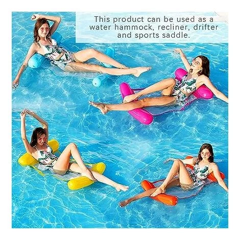 Eau Hamac Gonflable, Inclinable Flottant Lit Canapé, Lit Gonflable Pour Piscine Bouée Multi Usage Pliable Flottantes Hamac Portable Flotteur Ultraléger Pour Plage-Bleu Clair 7 Eau Hamac Gonflable, Inclinable Flottant Lit Canapé, Lit Gonflable Pour Piscine Bouée Multi Usage Pliable Flottantes Hamac Portable Flotteur Ultraléger Pour Plage-Bleu Clair – Image 5