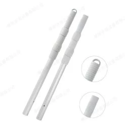 Aspirateur De Piscine Poteau De Survie Poteau De Piscine Filet De Pêche Renforcé Poteau Télescopique En Alliage D’aluminium Poteau De Nettoyage En Aluminium 1,2 M (avec Crochet)