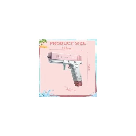 Pistolet à Eau électrique Pour Enfants Et Adultes - Pistolet à Eau - Jouets En Plastique Pour Pistolet à Eau - Portée Jusqu'à 32 Pieds - Super One Touch Auto Water Gun 58CC Size Pink 4 Pistolet à Eau électrique Pour Enfants Et Adultes - Pistolet à Eau - Jouets En Plastique Pour Pistolet à Eau - Portée Jusqu'à 32 Pieds - Super One Touch Auto Water Gun 58CC Size Pink – Image 2