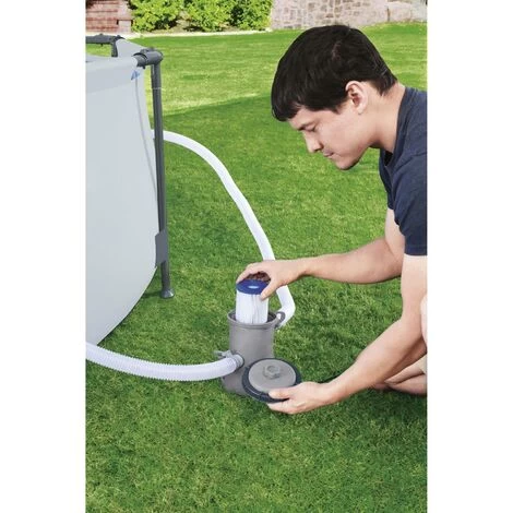 Bestway 58381 Filtre à Pompe 1249 L/h Pour Le Nettoyage De La Piscine Flowerclear + Cartouche De Filtre 7 Bestway 58381 Filtre à Pompe 1249 L/h Pour Le Nettoyage De La Piscine Flowerclear + Cartouche De Filtre – Image 5