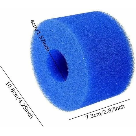 Lot De 8 Filtres En Mousse De Type S1, Spa Pour Intex S1, Réutilisables, Pour Piscine De Type S1, Pour Piscine, Aquarium, Spa. 4 Lot De 8 Filtres En Mousse De Type S1, Spa Pour Intex S1, Réutilisables, Pour Piscine De Type S1, Pour Piscine, Aquarium, Spa. – Image 2