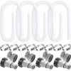 Tuyau De Rechange Pour Pompe De Filtration De Piscine Tuyau INTEX De Remplacement De Piscine De Spa Gonflable Adapté à La Pompe De Piscine De 300 / 330 / 530 / 1000 Gallons(Blanc) -Piscine Soldes 100571219 1