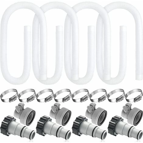 Tuyau De Rechange Pour Pompe De Filtration De Piscine Tuyau INTEX De Remplacement De Piscine De Spa Gonflable Adapté à La Pompe De Piscine De 300 / 330 / 530 / 1000 Gallons(Blanc) 3 Tuyau De Rechange Pour Pompe De Filtration De Piscine Tuyau INTEX De Remplacement De Piscine De Spa Gonflable Adapté à La Pompe De Piscine De 300 / 330 / 530 / 1000 Gallons(Blanc)