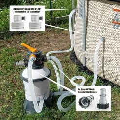 Tuyau De Rechange Pour Pompe De Filtration De Piscine Tuyau INTEX De Remplacement De Piscine De Spa Gonflable Adapté à La Pompe De Piscine De 300 / 330 / 530 / 1000 Gallons(Blanc) 9 Tuyau De Rechange Pour Pompe De Filtration De Piscine Tuyau INTEX De Remplacement De Piscine De Spa Gonflable Adapté à La Pompe De Piscine De 300 / 330 / 530 / 1000 Gallons(Blanc) -Piscine Soldes 100571219 3