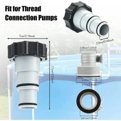 Tuyau De Rechange Pour Pompe De Filtration De Piscine Tuyau INTEX De Remplacement De Piscine De Spa Gonflable Adapté à La Pompe De Piscine De 300 / 330 / 530 / 1000 Gallons(Blanc) 10 Tuyau De Rechange Pour Pompe De Filtration De Piscine Tuyau INTEX De Remplacement De Piscine De Spa Gonflable Adapté à La Pompe De Piscine De 300 / 330 / 530 / 1000 Gallons(Blanc) -Piscine Soldes 100571219 4