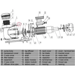 Pièce Détachée: Pompe De Piscine WilTec No. 50919 / 50920 / 50921 Joint Torique 6 7 Pièce Détachée: Pompe De Piscine WilTec No. 50919 / 50920 / 50921 Joint Torique 6 -Piscine Soldes 1081136 3