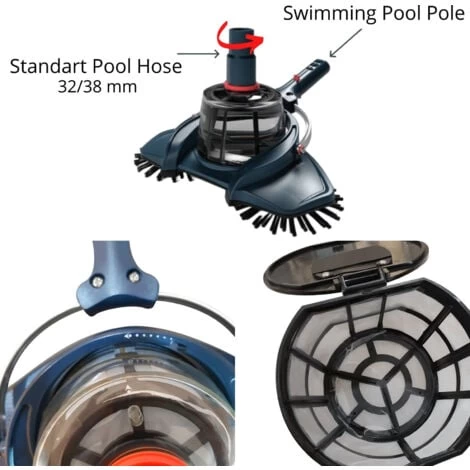 Aspirateur Manuel Pour Piscines Kokido Revolution Rototrap Tête Pivotante à 360º Tuyaux De 32/38 Mm 5 Aspirateur Manuel Pour Piscines Kokido Revolution Rototrap Tête Pivotante à 360º Tuyaux De 32/38 Mm – Image 3