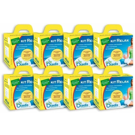 Pack 8 Mois Traitement Oxygène Actif Ocedis KIT RELAX Pour Piscine 75m³ 3 Pack 8 Mois Traitement Oxygène Actif Ocedis KIT RELAX Pour Piscine 75m³