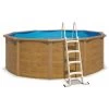 Piscine Hors Sol Acier Ronde Ø 3,65 X 1,20 M Aspect Bois CANYON 1 Piscine Hors Sol Acier Ronde Ø 3,65 X 1,20 M Aspect Bois CANYON -Piscine Soldes 13140327 1