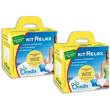 Pack 2 Mois Traitement Oxygène Actif Ocedis KIT RELAX Pour Piscine 75m³ 3 Pack 2 Mois Traitement Oxygène Actif Ocedis KIT RELAX Pour Piscine 75m³