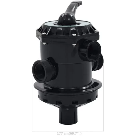 Soupape à Multi-voies Pour Filtre à Sable ABS 1,5 6 Voies VidaXL 5 Soupape à Multi-voies Pour Filtre à Sable ABS 1,5 6 Voies VidaXL – Image 3