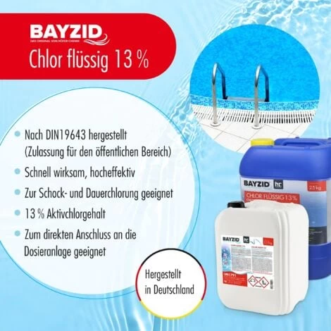2 X 12,5 Kg (10 L) Bayzid Chlore Liquide 48° 4 2 X 12,5 Kg (10 L) Bayzid Chlore Liquide 48° – Image 2