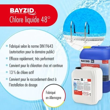 2 X 12,5 Kg (10 L) Bayzid Chlore Liquide 48° 5 2 X 12,5 Kg (10 L) Bayzid Chlore Liquide 48° – Image 3