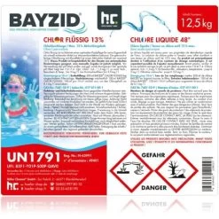 2 X 12,5 Kg (10 L) Bayzid Chlore Liquide 48° 10 2 X 12,5 Kg (10 L) Bayzid Chlore Liquide 48° -Piscine Soldes 13208820 4