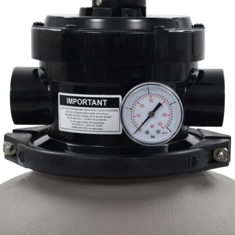 Filtre à Sable Pour Piscine Avec Vanne 4 Positions Gris 350 Mm VidaXL 5 Filtre à Sable Pour Piscine Avec Vanne 4 Positions Gris 350 Mm VidaXL – Image 3