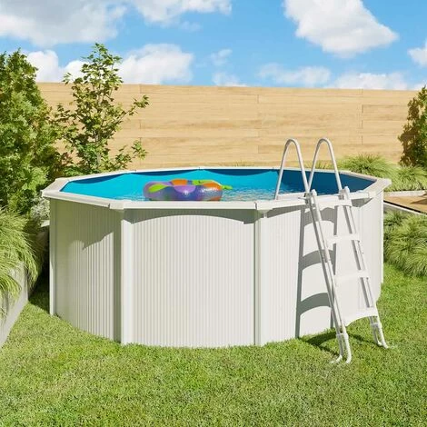 Piscine Hors Sol Acier Ronde Ø 3,65 X 1,20 M Blanche SAPHIR 4 Piscine Hors Sol Acier Ronde Ø 3,65 X 1,20 M Blanche SAPHIR – Image 2
