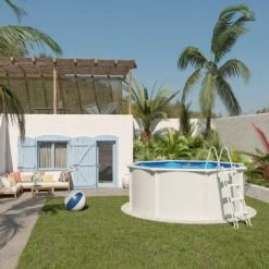 Piscine Hors Sol Acier Ronde Ø 3,65 X 1,20 M Blanche SAPHIR 9 Piscine Hors Sol Acier Ronde Ø 3,65 X 1,20 M Blanche SAPHIR -Piscine Soldes 13614862 3