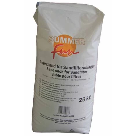 Sable Filtrant 25 Kg Summer Fun 4 Sable Filtrant 25 Kg Summer Fun – Image 2