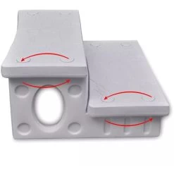 VIDAXL Marches De Spa Blanc 8 VIDAXL Marches De Spa Blanc -Piscine Soldes 14282228 3