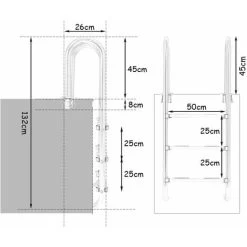 COSTWAY Échelle De Piscine à 3 Marches 1,32m Échelle De Sécurité Pour Piscine En 304 Acier Inoxydable Échelle De Marche 11 COSTWAY Échelle De Piscine à 3 Marches 1,32m Échelle De Sécurité Pour Piscine En 304 Acier Inoxydable Échelle De Marche -Piscine Soldes 14984126 5
