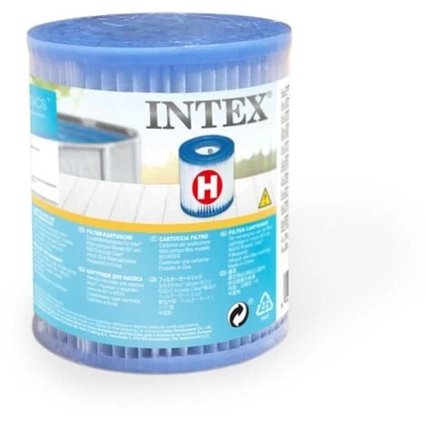 Cartouche De Filtration Intex, Dacron Type H 100x90mm 3 Cartouche De Filtration Intex, Dacron Type H 100x90mm