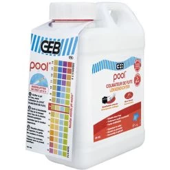 GEB Colmateur De Fuites Spécial Piscine POOL' - Bidon 1L