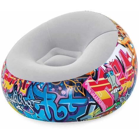 Fauteuil Gonflable Bestway Graffiti 112x112x66 Cm 3 Fauteuil Gonflable Bestway Graffiti 112x112x66 Cm