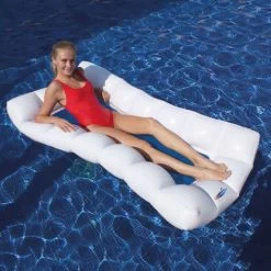 Hamac Rectangulaire Design KERLIS 170x90 - Blanc - Extérieur