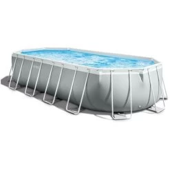 Piscine Tubulaire INTEX Prism Frame - Ovale - 610x305x122cm
