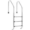 Zelsius Echelle De Piscine à 3 Marches A 50 X 62 X 157 Cm - Argent Avec Protection Antidérapante -Piscine Soldes 18087091 1