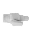 Vanne 1/4 De Tour 1"1/2 - Diam 32/38 Mm Pour Tuyau Flottant De Piscine - Blanc - Linxor -Piscine Soldes 18356086 1