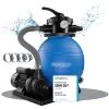 Pompe Filtre à Sable 10.200 L/h 400W 2en1 Raccord 32-38mm Métal Système De Filtre à Sable 7 Fonctions Piscine Certifié TÜV -Piscine Soldes 18475475 1