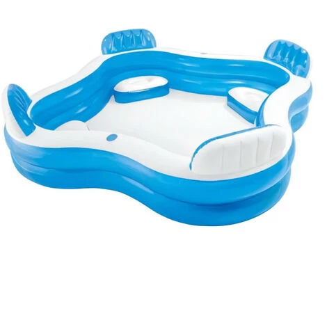 INTEX Piscine Gonflable Avec 4 Sieges Pour Enfant Et Famille - 2,29x2,29x0,66m 4 INTEX Piscine Gonflable Avec 4 Sieges Pour Enfant Et Famille - 2,29x2,29x0,66m – Image 2