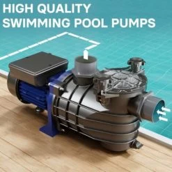 Pompe Piscine 10800l/h 180 Watts Pompe Filtration Circulation Filtre Eau Pool Whirlpool Jardin -Piscine Soldes 18704471 2