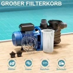 Pompe Piscine 22500l/h 1500 Watts Pompe Filtration Circulation Filtre Eau Pool Whirlpool Jardin 11 Pompe Piscine 22500l/h 1500 Watts Pompe Filtration Circulation Filtre Eau Pool Whirlpool Jardin -Piscine Soldes 18714962 5