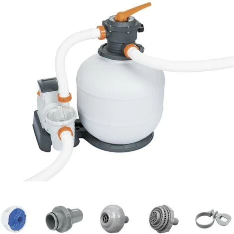 Pompe Filtre à Sable Bestway Flowclear™ 7.751 L/h - Avec Adaptateur 3 Pompe Filtre à Sable Bestway Flowclear™ 7.751 L/h - Avec Adaptateur