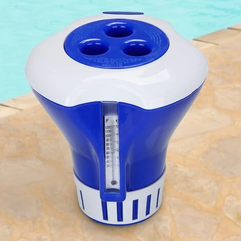 Doseur/flotteur De Chlore Ou Brome Pour Piscines Pastilles Ø 17cm Bleu-blanc 4 Doseur/flotteur De Chlore Ou Brome Pour Piscines Pastilles Ø 17cm Bleu-blanc – Image 2
