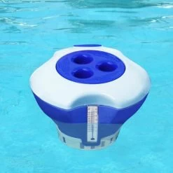 Doseur/flotteur De Chlore Ou Brome Pour Piscines Pastilles Ø 17cm Bleu-blanc 9 Doseur/flotteur De Chlore Ou Brome Pour Piscines Pastilles Ø 17cm Bleu-blanc -Piscine Soldes 19215161 4