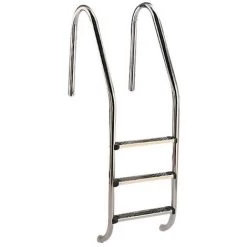 Échelle En Inox Pour Piscines Enterrées - 5 Marches Neutres