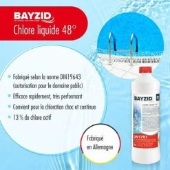 15 X 1 Kg Bayzid Chlore Choc Liquide 48° 9 15 X 1 Kg Bayzid Chlore Choc Liquide 48° -Piscine Soldes 2579380 3