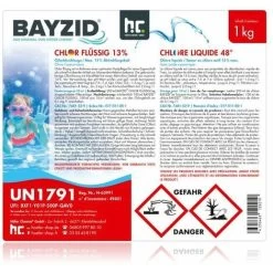 15 X 1 Kg Bayzid Chlore Choc Liquide 48° 11 15 X 1 Kg Bayzid Chlore Choc Liquide 48° -Piscine Soldes 2579380 5