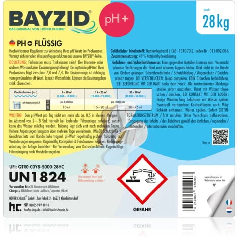 1 X 28 Kg Bayzid PH Plus Liquide 6 1 X 28 Kg Bayzid PH Plus Liquide – Image 4