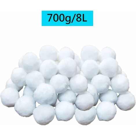 Kueatily Boules De Filtre De Piscine, Balles Filtrantes,Média Filtre à Fibres Pour Piscine Filtres à Sable Filtrage De L'eau. (Blanc) 4 Kueatily Boules De Filtre De Piscine, Balles Filtrantes,Média Filtre à Fibres Pour Piscine Filtres à Sable Filtrage De L'eau. (Blanc) – Image 2