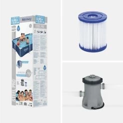 Bestway Piscine Tubulaire Leman Avec Filtre à Cartouche Et Pompe De Filtration. Piscine Hors Sol 3x2 M 11 Bestway Piscine Tubulaire Leman Avec Filtre à Cartouche Et Pompe De Filtration. Piscine Hors Sol 3x2 M -Piscine Soldes 28108605 5