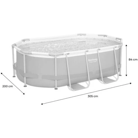 Kit Piscine Complet BESTWAY – Spinelle Grise – Piscine Ovale Tubulaire Pompe De Filtration Et Kit De Réparation Inclus 3x2 M 7 Kit Piscine Complet BESTWAY – Spinelle Grise – Piscine Ovale Tubulaire Pompe De Filtration Et Kit De Réparation Inclus 3x2 M – Image 5