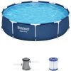 Piscine Tubulaire BESTWAY - Connemara Ø3.05m Bleue Foncée - Piscine Ronde Ø3.05m Avec Pompe De Filtration. Piscine Hors Sol. Armature Acier 2 Piscine Tubulaire BESTWAY - Connemara Ø3.05m Bleue Foncée - Piscine Ronde Ø3.05m Avec Pompe De Filtration. Piscine Hors Sol. Armature Acier -Piscine Soldes 28171321 1