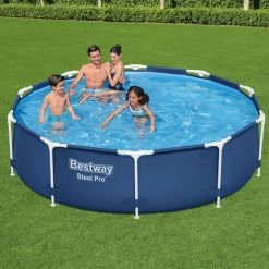 Piscine Tubulaire BESTWAY - Connemara Ø3.05m Bleue Foncée - Piscine Ronde Ø3.05m Avec Pompe De Filtration. Piscine Hors Sol. Armature Acier -Piscine Soldes 28171321 4