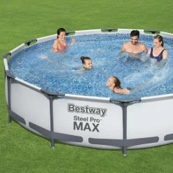 Piscine Tubulaire BESTWAY - Opalite Blanche - Piscine Ronde Ø3.6m Avec Pompe 9 Piscine Tubulaire BESTWAY - Opalite Blanche - Piscine Ronde Ø3.6m Avec Pompe -Piscine Soldes 28171322 3
